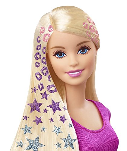 Barbie con mechas de purpurina