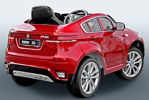 BMW-X6-Rojo-Lacado-Asiento-Tapizado-coche-elctrico